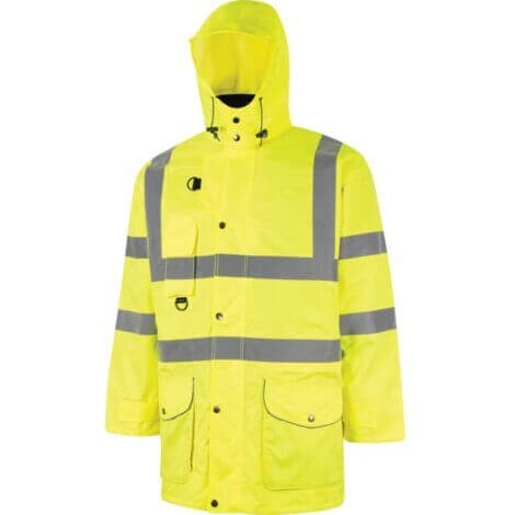 Felpa Alta Visibilità – Felpa con Cappuccio Conforme EN ISO 20471