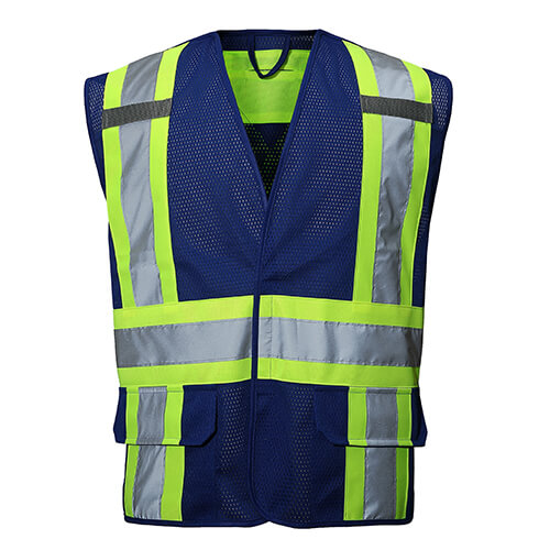 VisonSafety Custom Class 2 Safety Vest OEM Manufacturer 12
