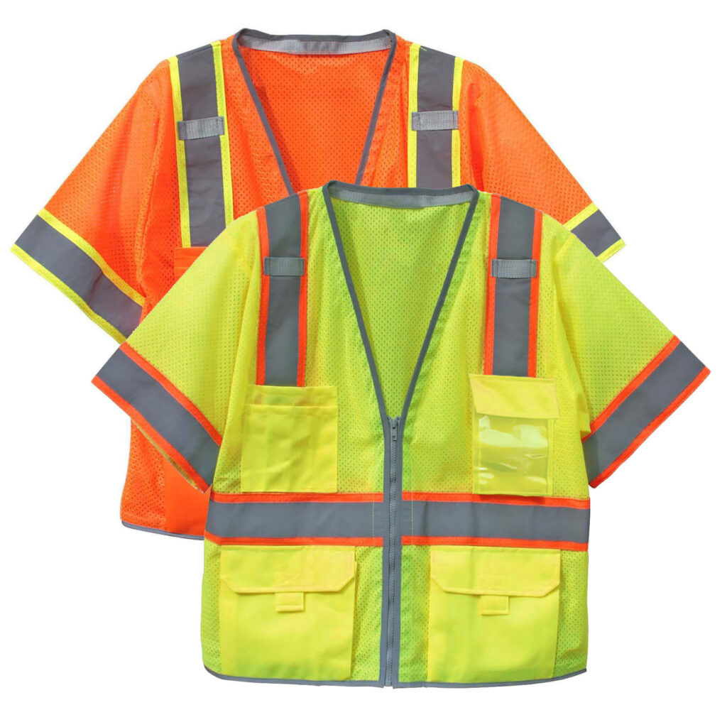 VisonSafety Custom Class 3 Safety Vest OEM Manufacturer 3