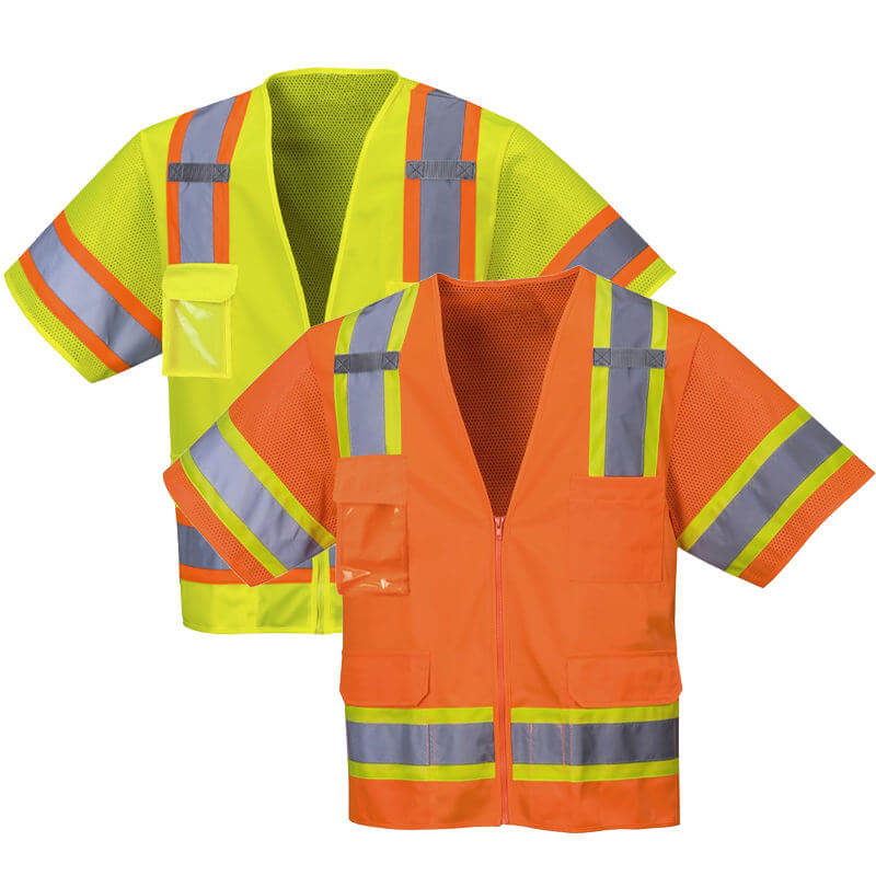 VisonSafety Custom Class 3 Safety Vest OEM Manufacturer 9