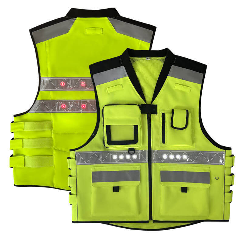 VisonSafety Custom Led Safety Vest OEM Manufacturer 7