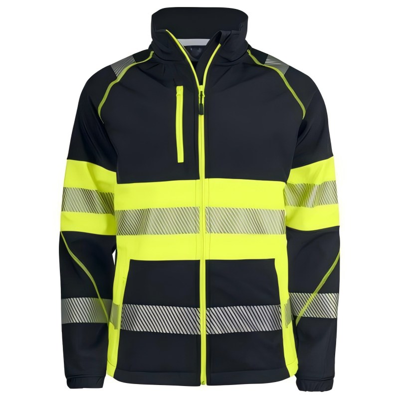 VisonSafety Custom Premium Hi-Vis Softshell Jacket​ OEM ODM Manufacturer in China