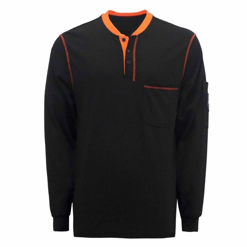 VisonSafety Custom FR Henley Shirt 3
